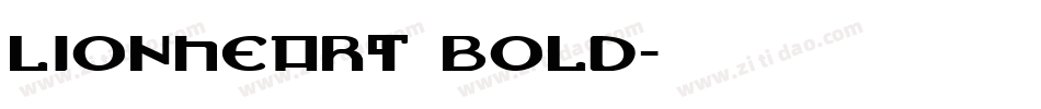 Lionheart Bold字体转换